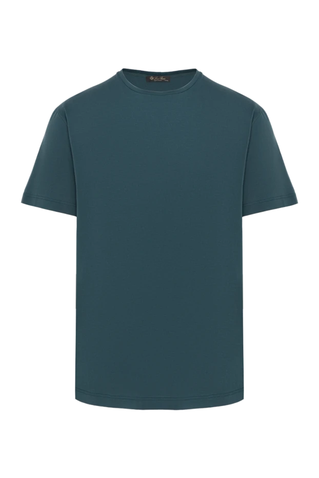 Loro Piana men's t-shirt in deep blue-green shade made of smooth jersey
169189 - photo 1