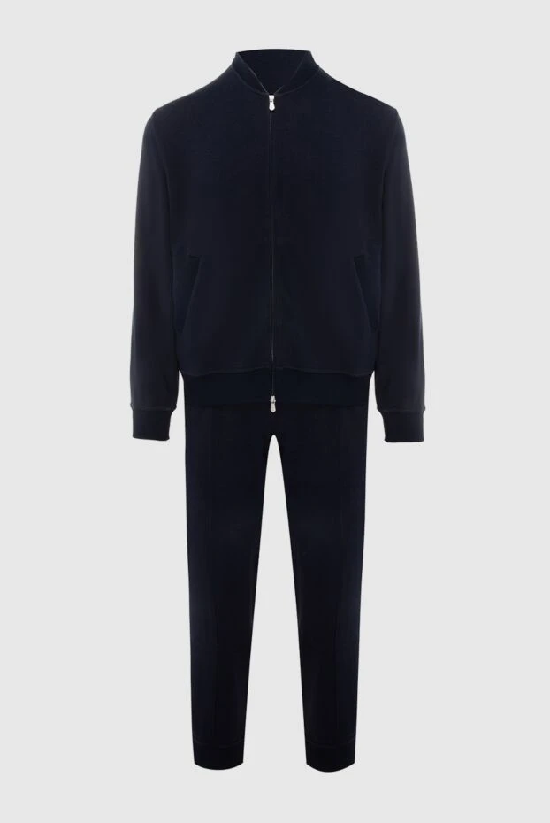 Sports suit for men made of cotton and polyamide blue - photo 1