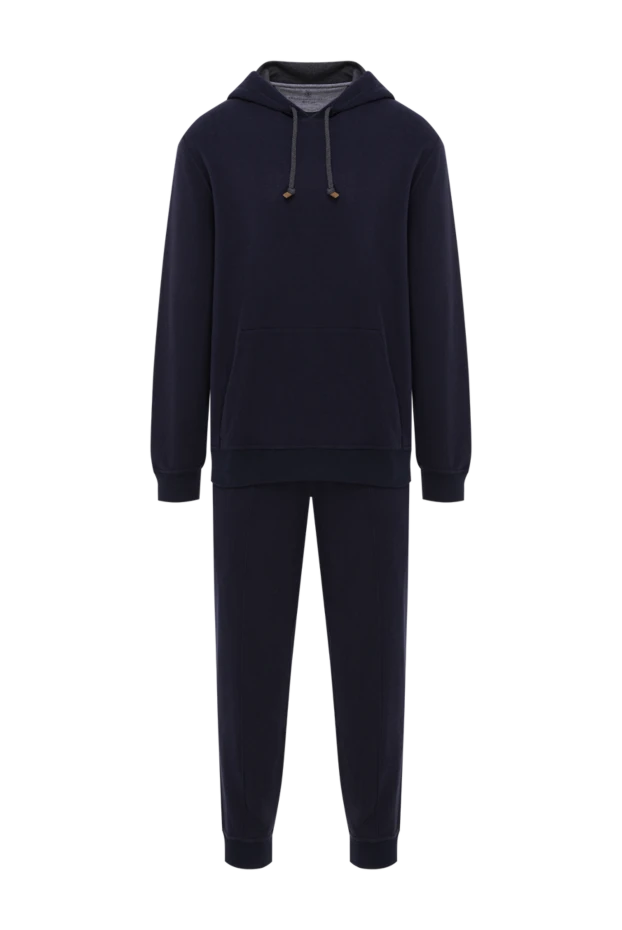 Brunello Cucinelli капюшоны мен тік аяқты шалбары бар қою көк жиынтық
169231 - фото 1