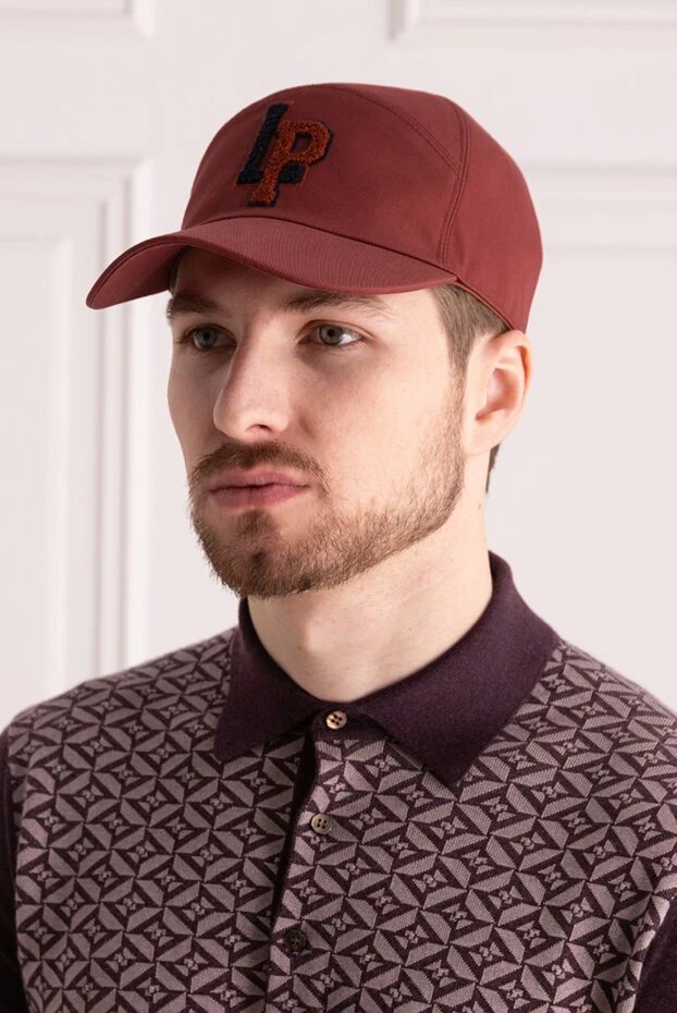 Loro Piana man cap made of cotton and polyamide red for men купить с ценами и фото 169279 - photo 2