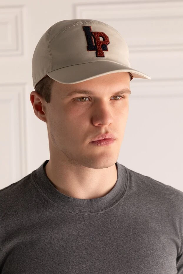 Loro Piana man white cotton and polyamide cap for men купить с ценами и фото 169281 - photo 2