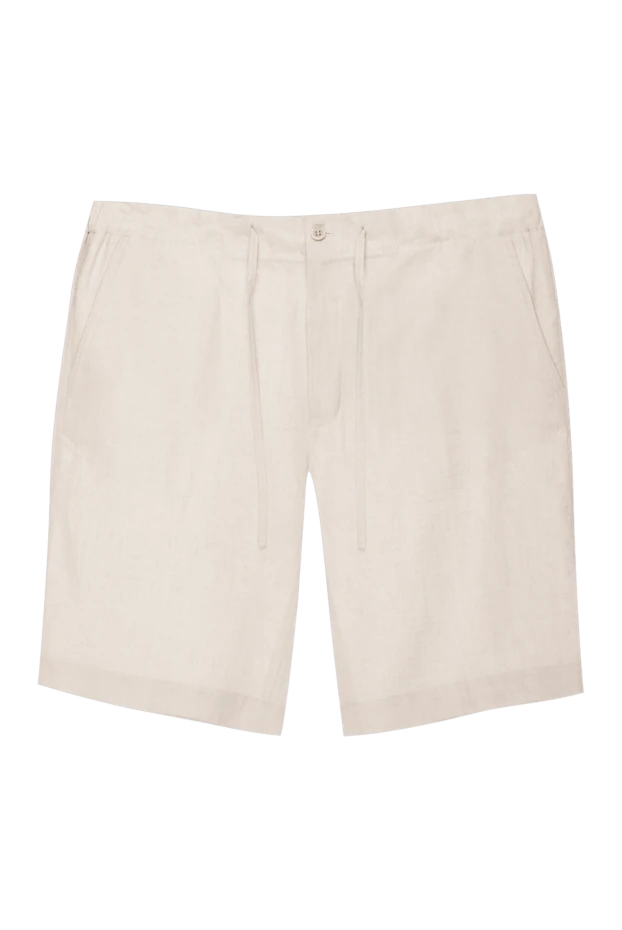 Loro Piana man beige linen shorts for men купить с ценами и фото 169287 - photo 1