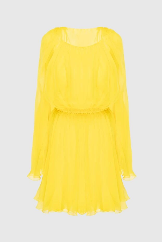 Dolce & Gabbana woman yellow silk dress for women купить с ценами и фото 169321 - photo 1