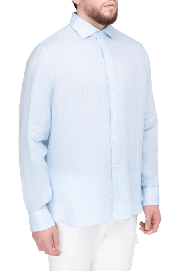 Alessandro Gherardi man linen shirt for men white 177882 - photo 3