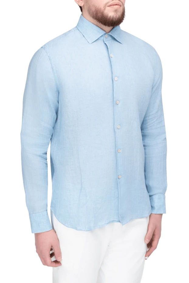 Alessandro Gherardi man linen shirt for men white 177882 - photo 3