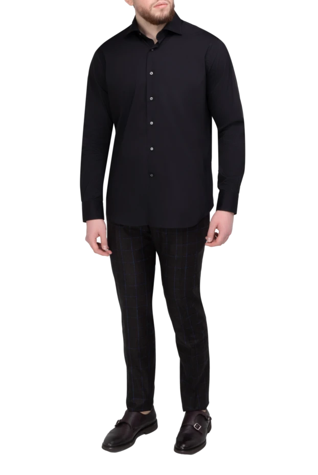 Alessandro Gherardi man black men's shirt купить с ценами и фото 169369 - photo 2