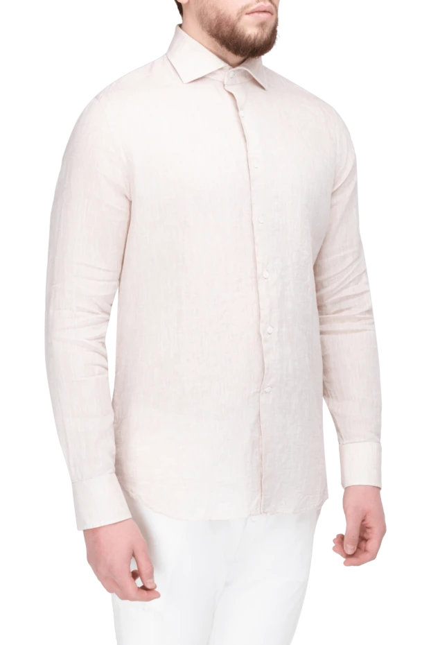 Alessandro Gherardi man linen shirt for men white 177882 - photo 3