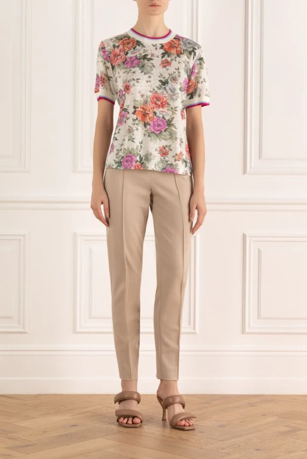 Zimmermann женская футболка с цветочным принтом в винтажном стиле из льна
169398 - фото 2