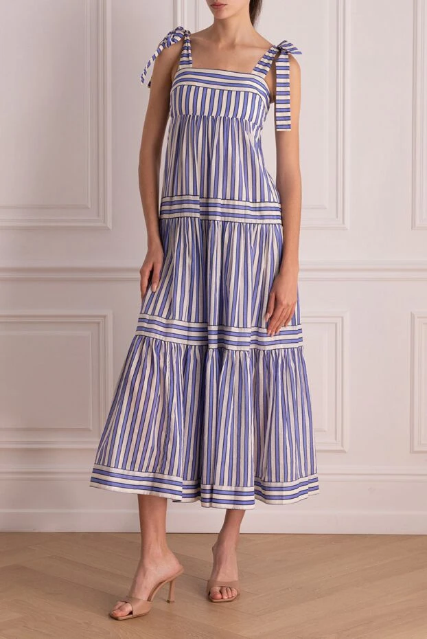 Zimmermann loose fit cotton dress with stripes and voluminous skirt
 169405 - photo 2