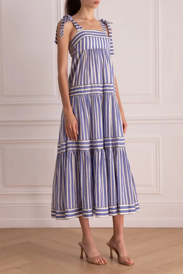 Zimmermann loose fit cotton dress with stripes and voluminous skirt
 169405 - photo 3