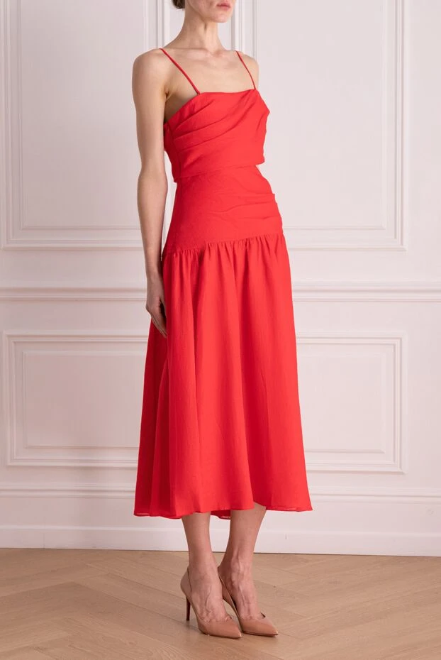 Zimmermann red linen dress for women 169409 - photo 3