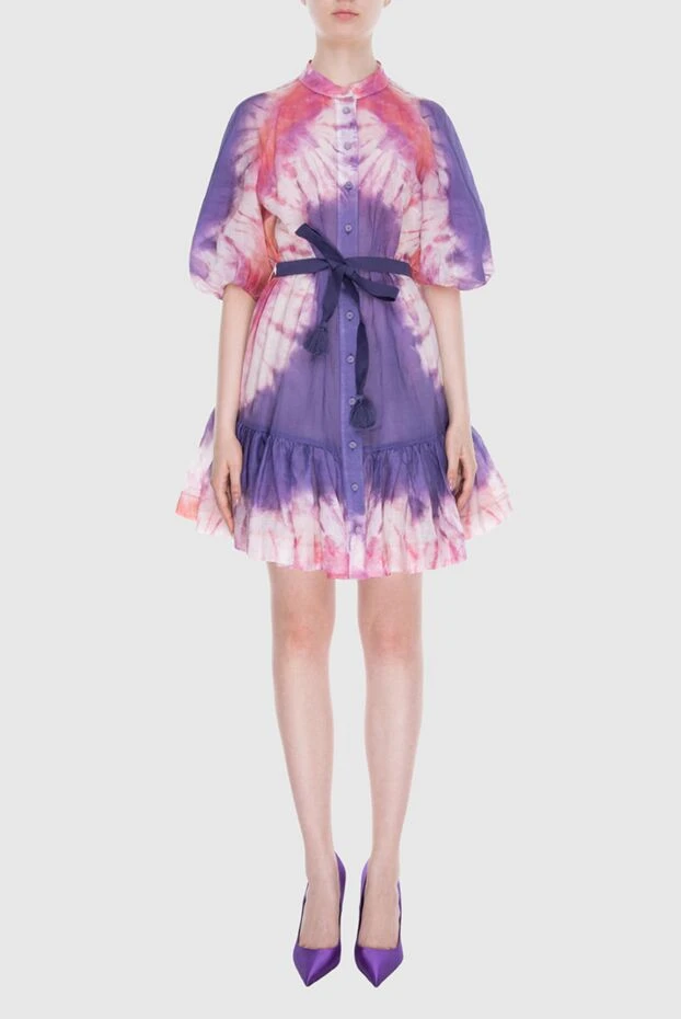 Платье с раме фиолетовое женское - фото 2