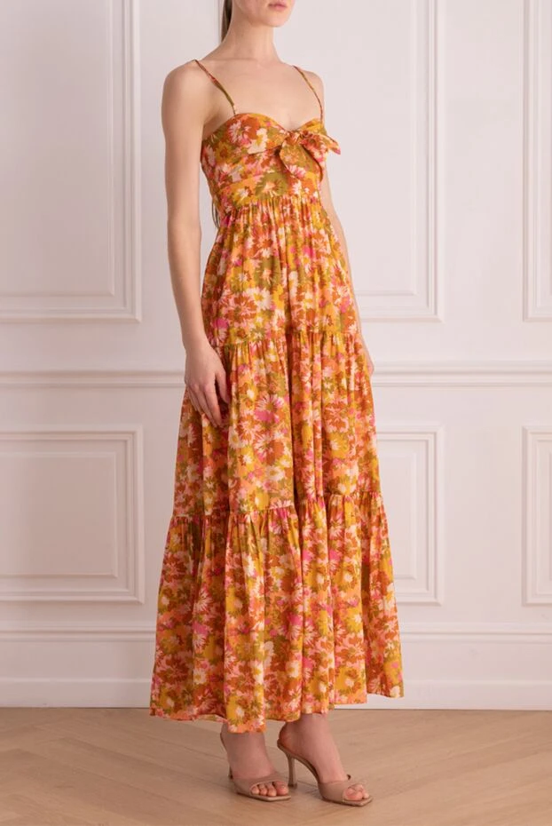 Zimmermann maxi sundress with thin straps, floral print and bow

 169435 - photo 3
