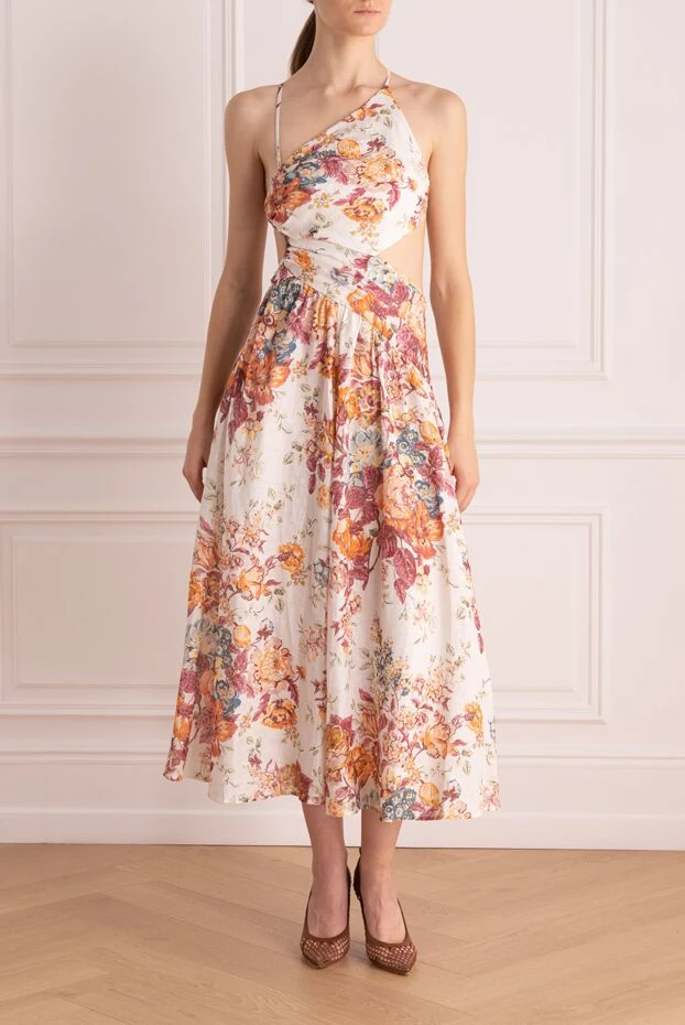 Zimmermann one shoulder floral backless midi dress 169441 - photo 2