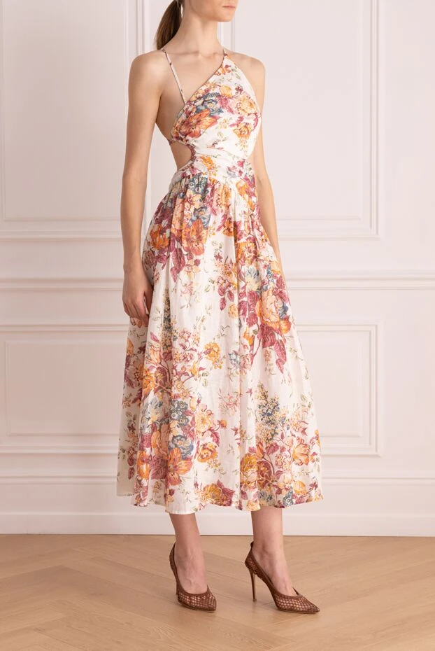 Zimmermann one shoulder floral backless midi dress 169441 - photo 3