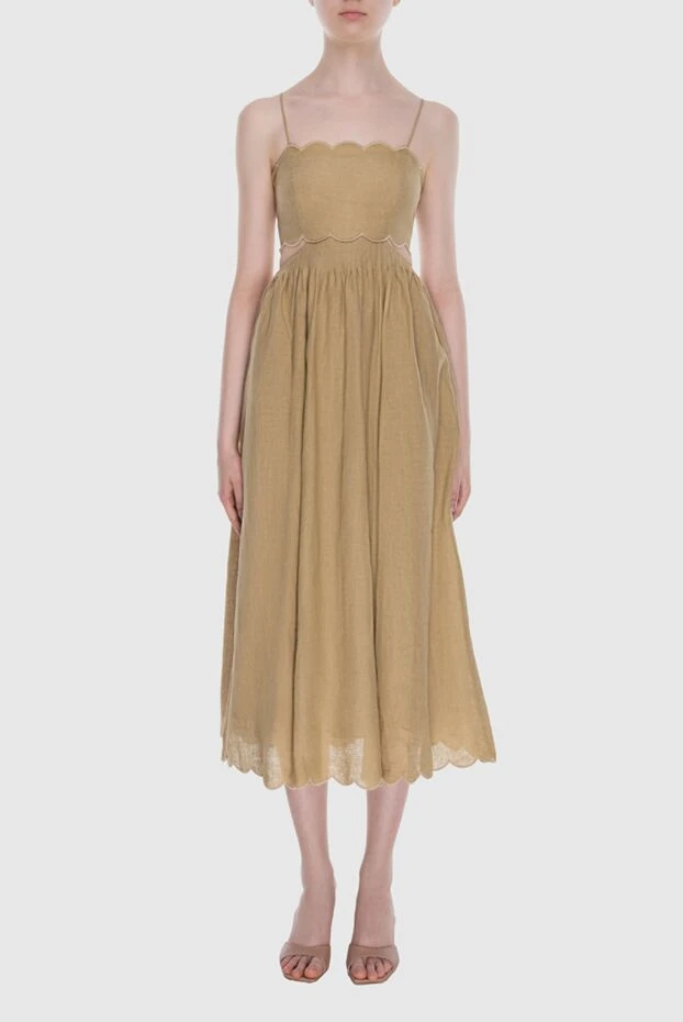 Zimmermann corset-style linen dress with lace trim
 169442 - photo 2