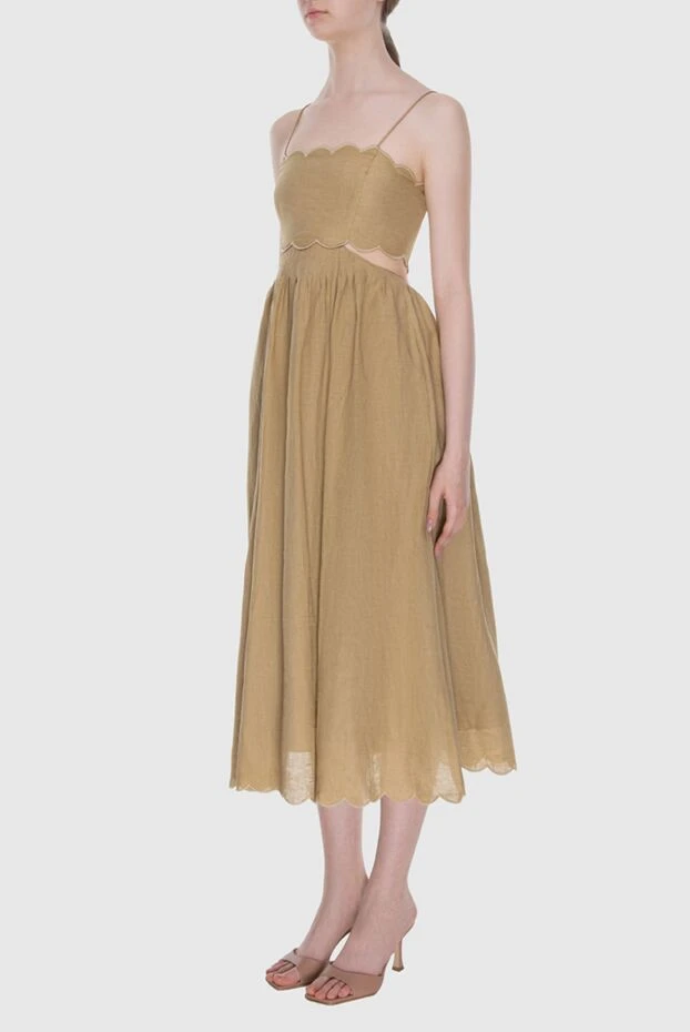 Zimmermann corset-style linen dress with lace trim
 169442 - photo 3