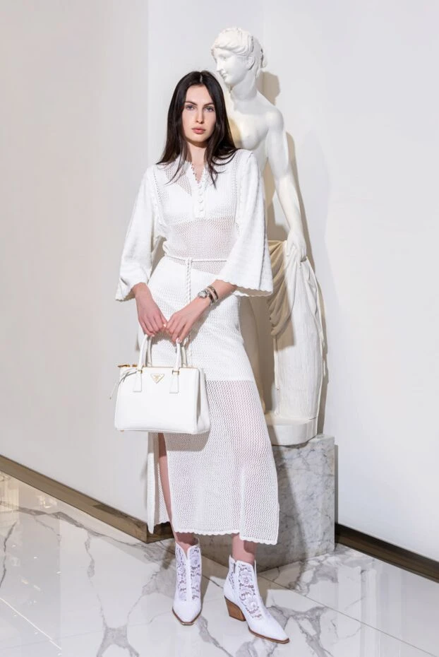 Zimmermann beige lace mesh beach midi cotton dress 169445 - photo 2