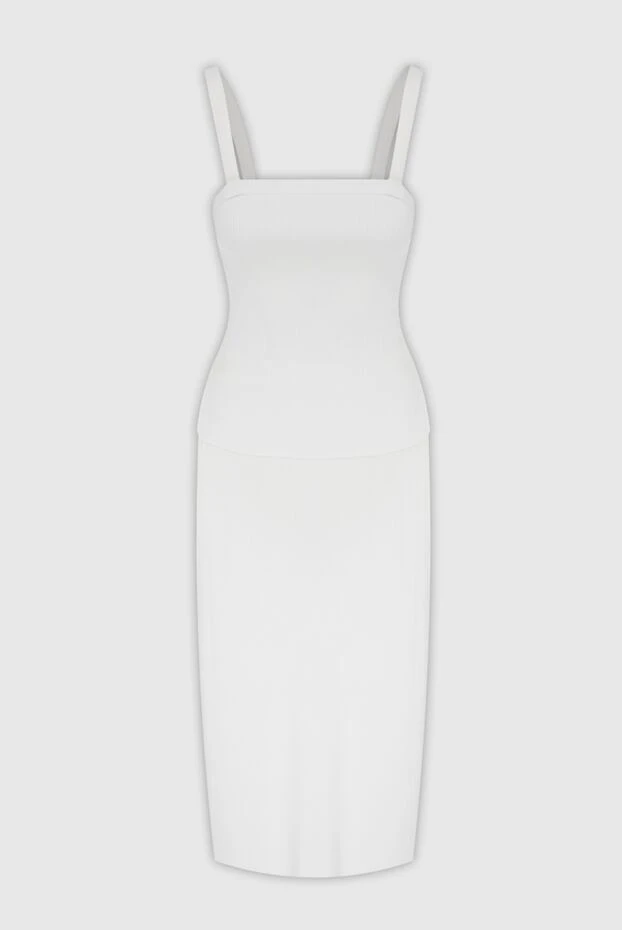 Ақ иығы бар қырлы миди көйлек
- фото 1