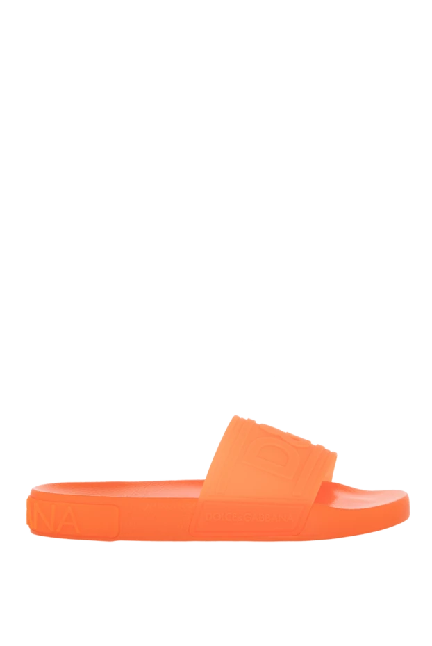 Dolce & Gabbana woman orange rubber flip-flops for women купить с ценами и фото 169473 - photo 1