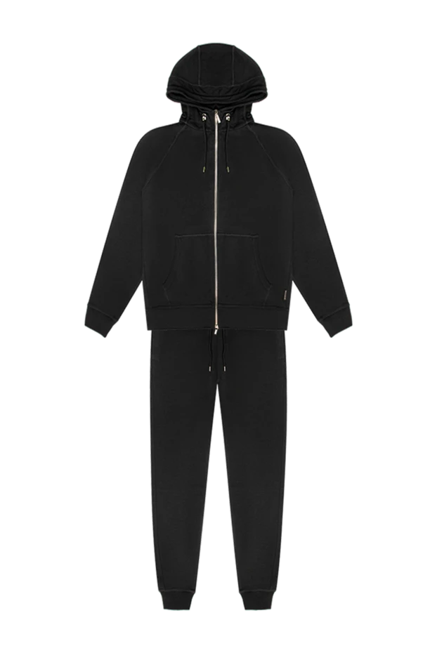 Moorer man men's sports suit made of cotton and elastane, black купить с ценами и фото 169483 - photo 1