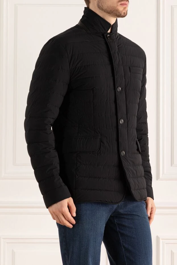 Moorer man down jacket men's wool and cashmere blue 169779 - photo 3