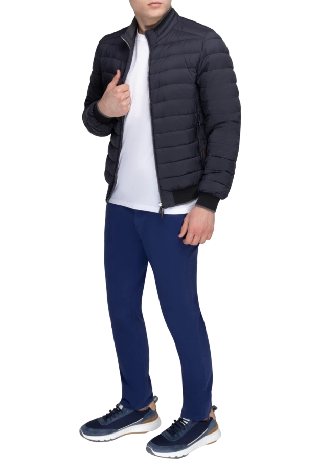 Moorer man blue polyamide jacket for men купить с ценами и фото 169496 - photo 2