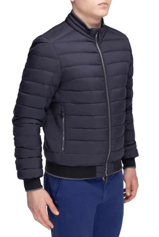 Moorer man down jacket men's wool and cashmere blue 169779 - photo 3