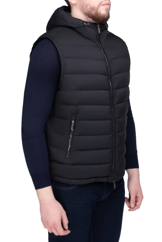 Moorer man down jacket men's wool and cashmere blue 169779 - photo 3