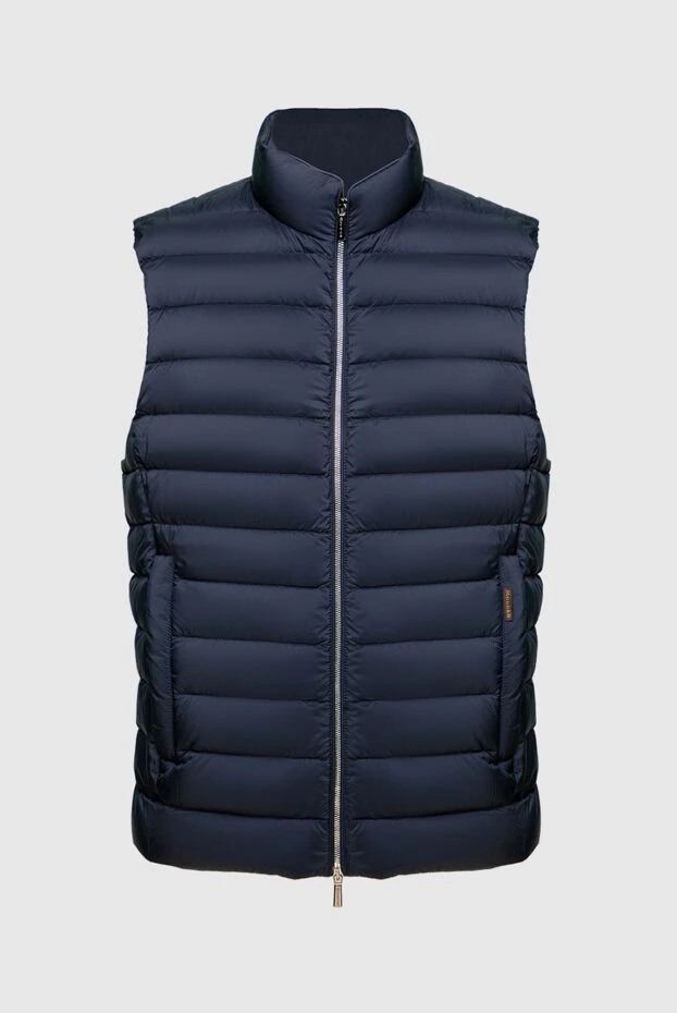 Moorer man blue polyamide vest for men купить с ценами и фото 169506 - photo 1