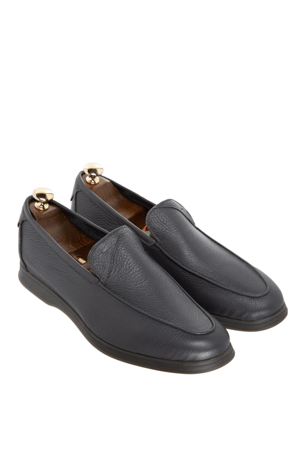 Cesare di Napoli man moccasins for men made of brown leather 169559 - photo 3