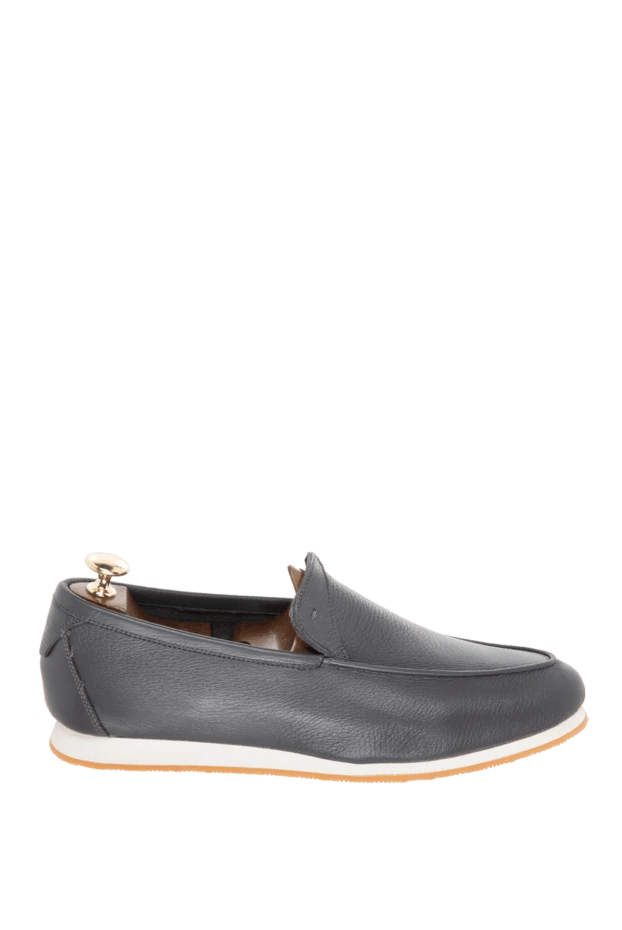 Andrea Ventura man gray leather loafers for men купить с ценами и фото 169534 - photo 1