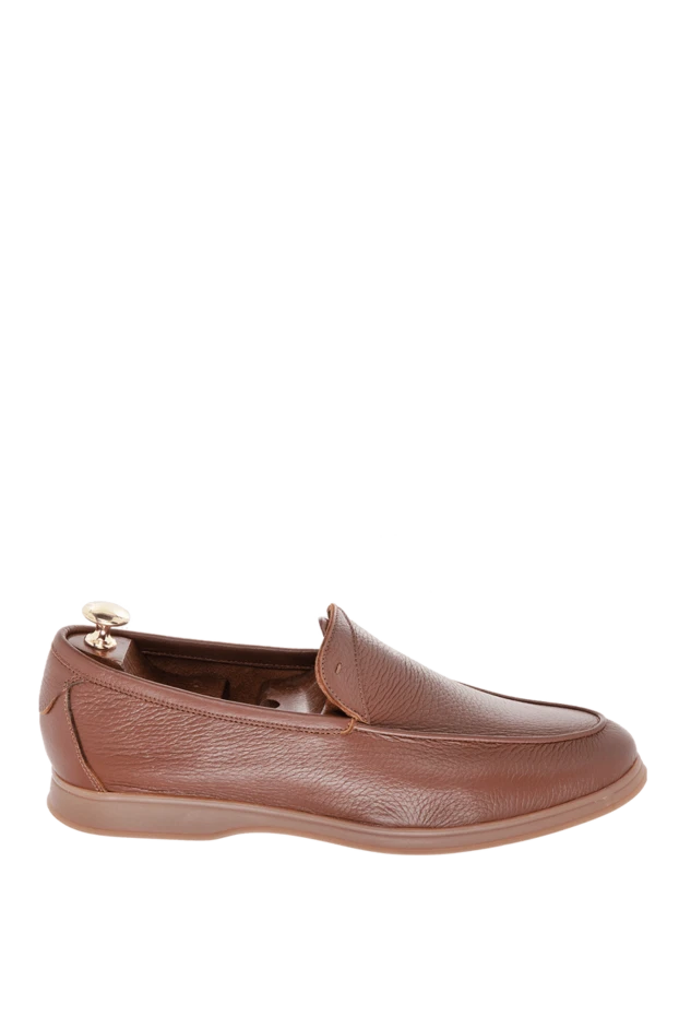 Andrea Ventura man brown leather loafers for men купить с ценами и фото 169546 - photo 1