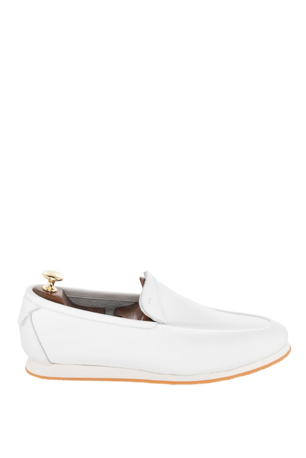 Andrea Ventura man white leather loafers for men купить с ценами и фото 169548 - photo 1