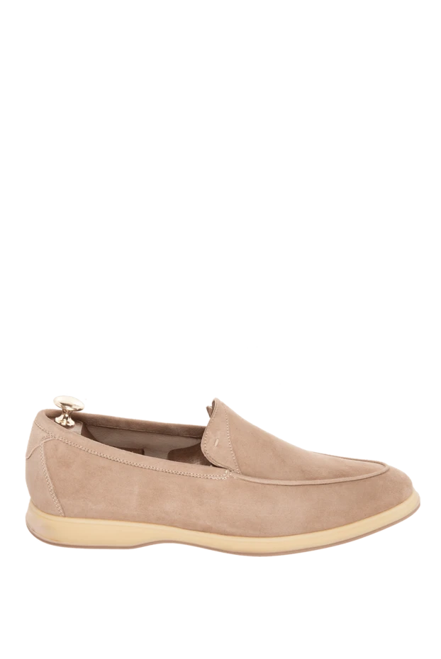 Andrea Ventura man beige suede loafers for men купить с ценами и фото 169549 - photo 1