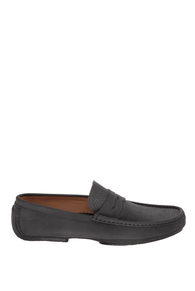 Cesare di Napoli man men's black nubuck moccasins купить с ценами и фото 169564 - photo 1