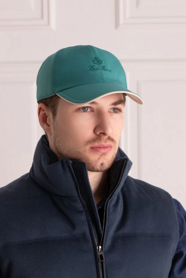 Loro Piana man polyester cap green for men купить с ценами и фото 169642 - photo 2