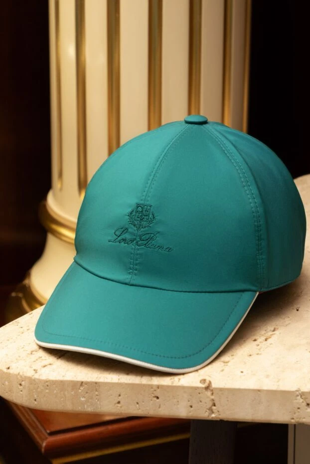 Loro Piana кепка из полиэстера зеленая мужская 169642 - фото 2