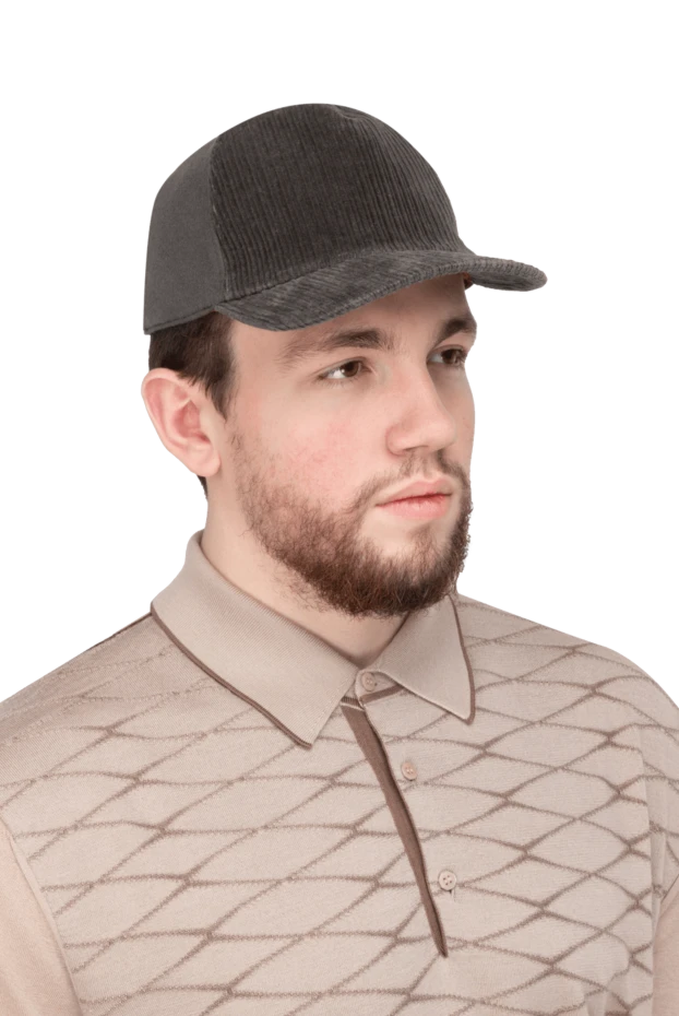 Loro Piana man green cotton and elastane cap for men купить с ценами и фото 169644 - photo 2