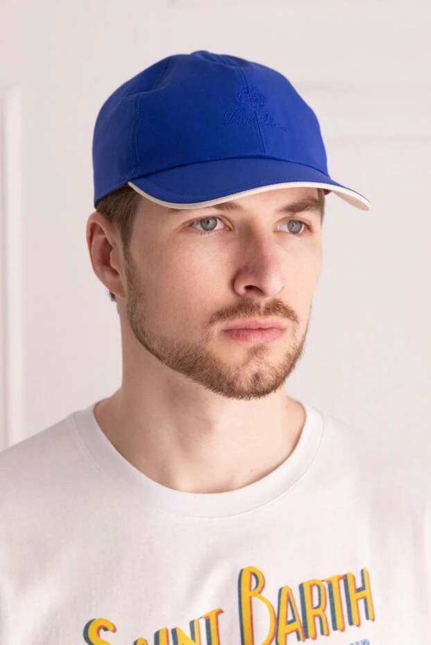 Loro Piana man blue polyester cap for men купить с ценами и фото 169669 - photo 2