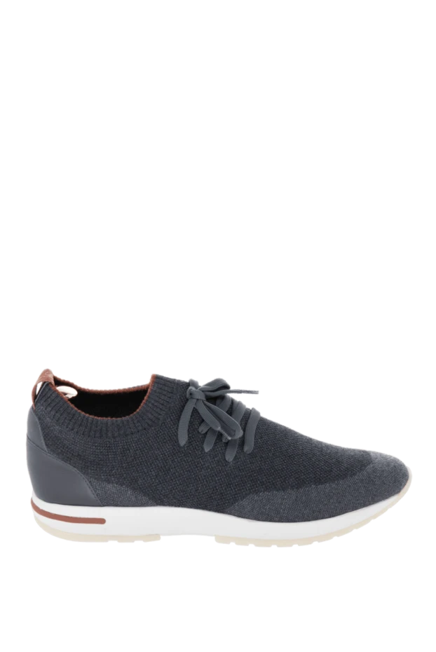 Loro Piana man gray textile sneakers for men купить с ценами и фото 169677 - photo 1