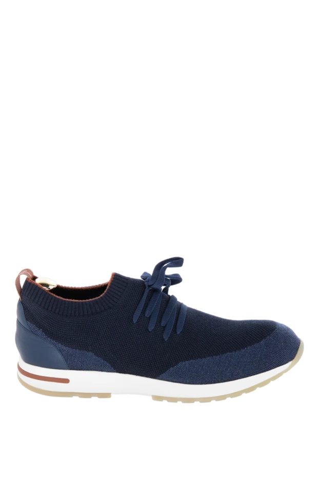 Loro Piana man textile sneakers blue for men купить с ценами и фото 169678 - photo 1