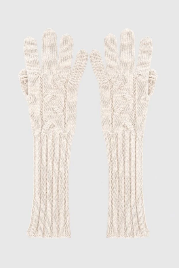 Loro Piana woman beige women's cashmere gloves купить с ценами и фото 169748 - photo 1