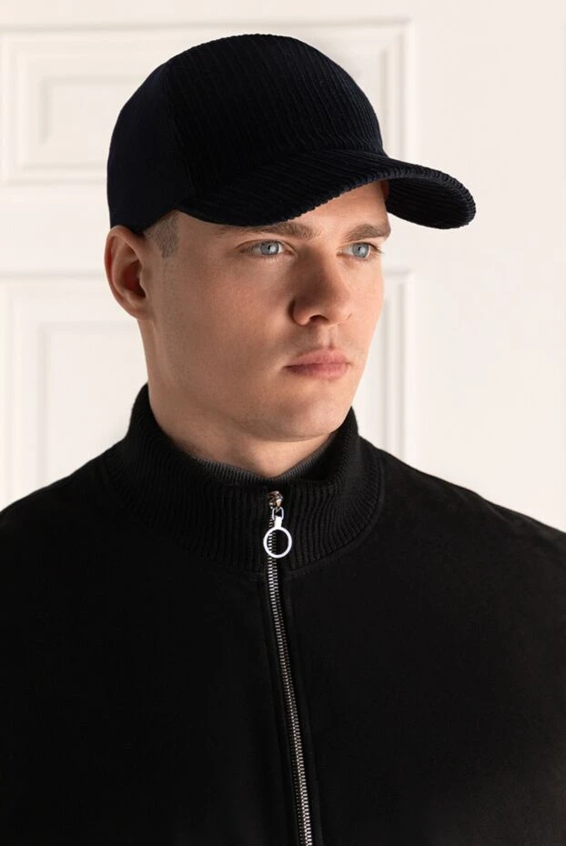 Loro Piana man cap made of cotton and elastane blue for men купить с ценами и фото 169750 - photo 2