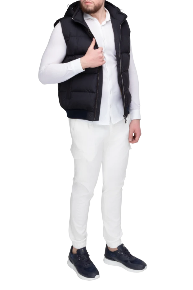 Moorer man black polyamide vest for men купить с ценами и фото 169787 - photo 2