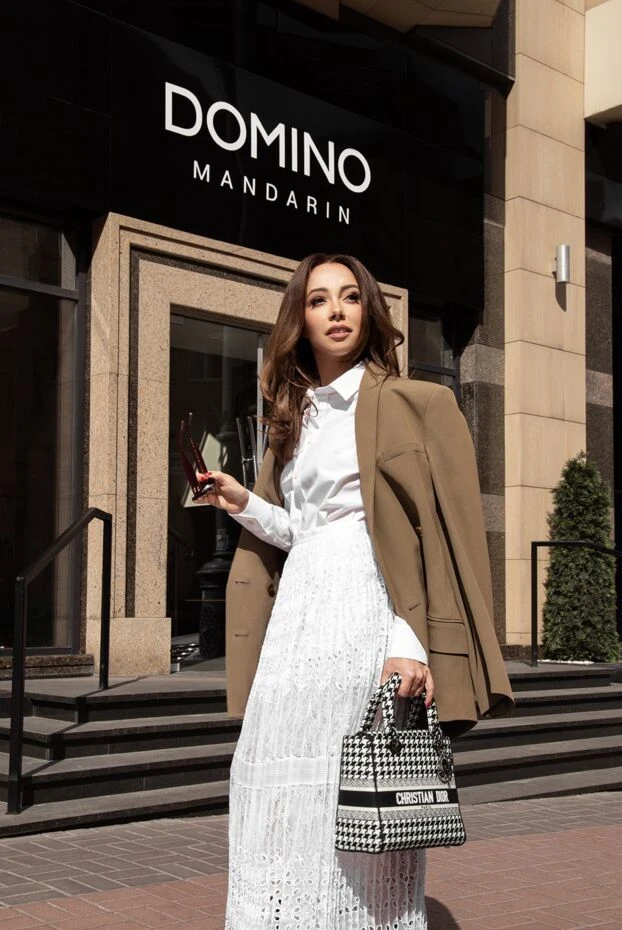 Khaite блуза женская хлопковая белая 169814 - фото 2