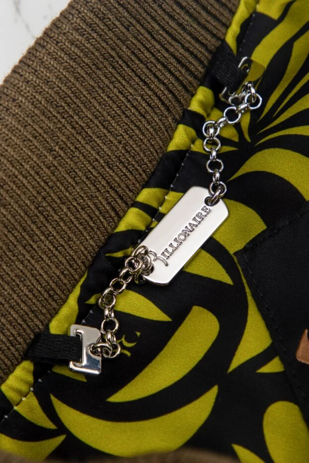 Men's cropped khaki down jacket with textured print
- photo 2