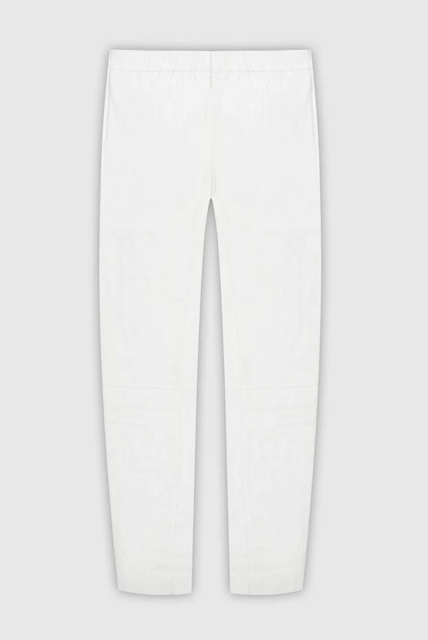 Max&Moi woman white leather trousers for women купить с ценами и фото 169830 - photo 1