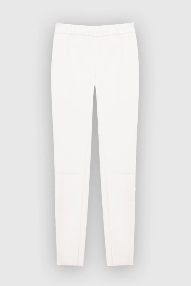 Max&Moi woman white leather trousers for women купить с ценами и фото 169831 - photo 1