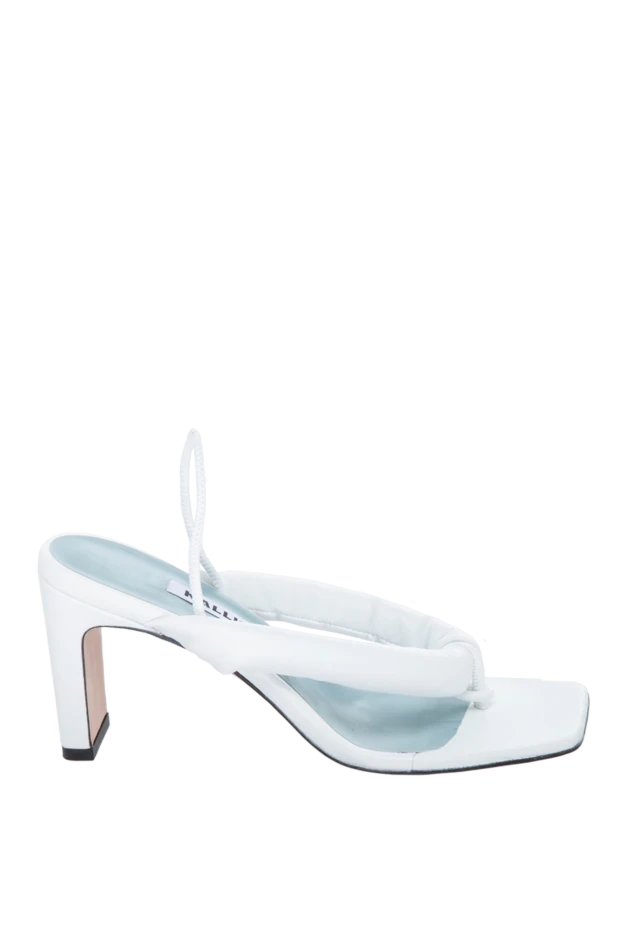 Kalliste woman white leather mules for women купить с ценами и фото 169837 - photo 1